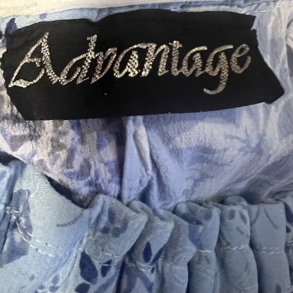 Advantage Maxi Skirt Patchwork Elastic Waist Plus Size 1X Boho Hippie Festival - Picture 3 of 10